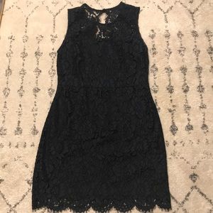 Banana Republic Navy Lace Dress. Size 10 petite.